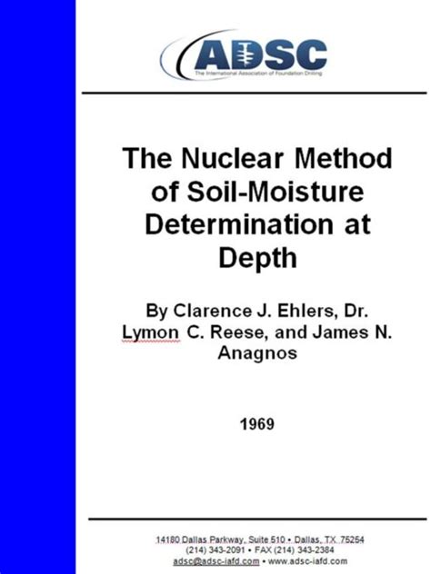 nuclear techniques soil moisture